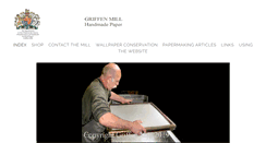 Desktop Screenshot of griffenmillhandmadepaper.com